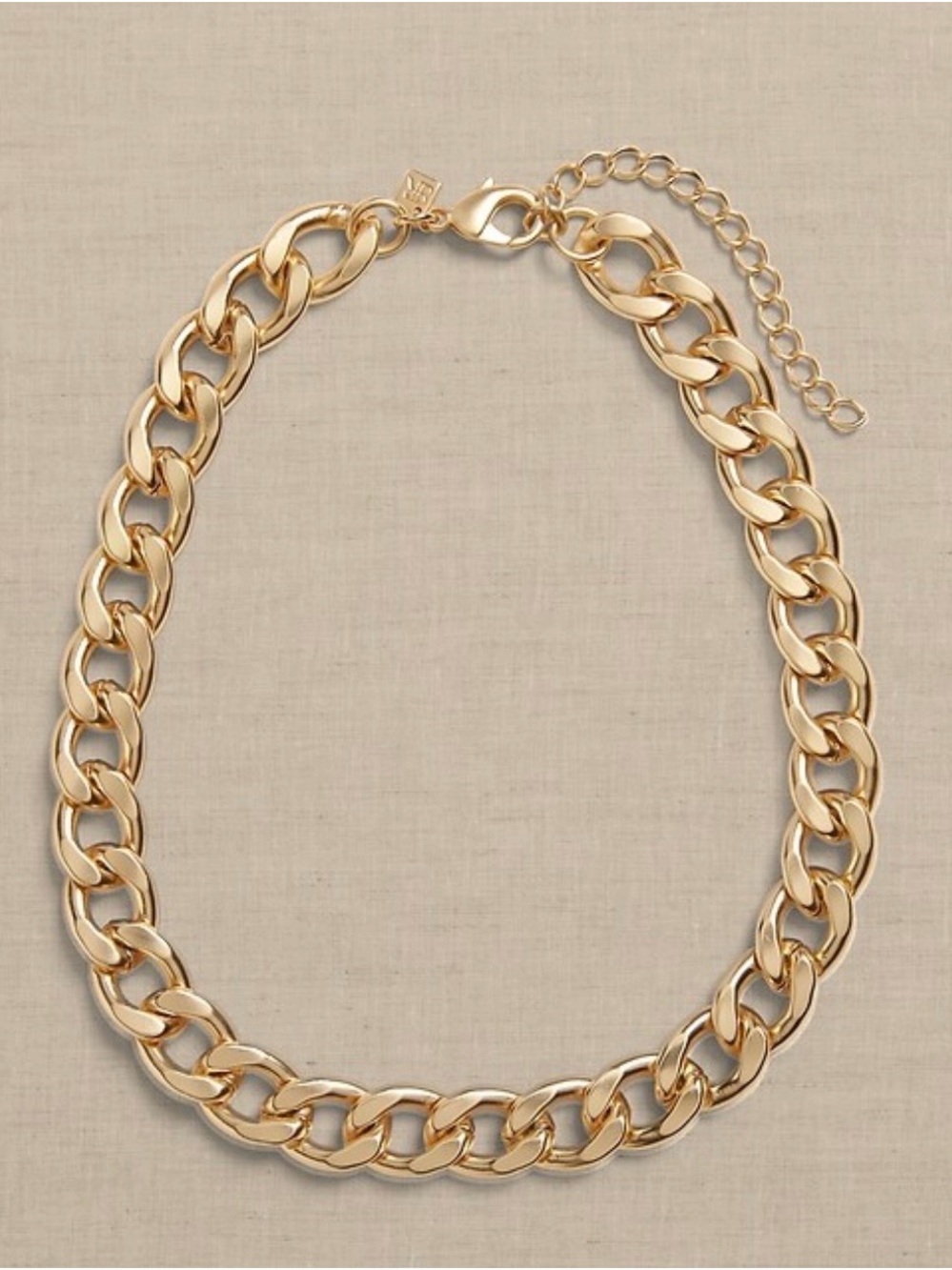 Banana Republic Thick Gold Chain Curb Necklace - Women Jewelry